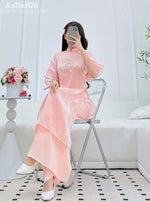 Peach Whisper Mother & Daughter Ao Dai | Family Matching Ao Dai B14