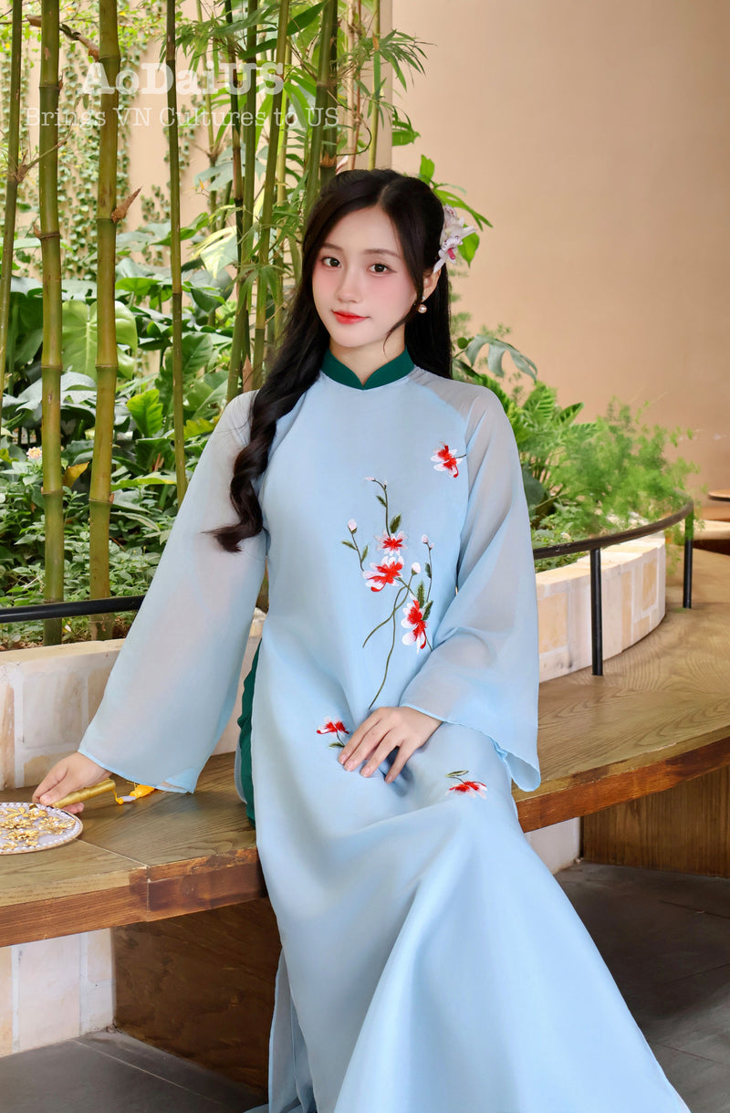 Mong Giao Modern Vietnamese Ao Dai | Áo Dài Cách Tân  A26