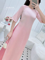 Pastel Grace Vietnamese Ao Dai | Áo Dài Truyền Thống  E36
