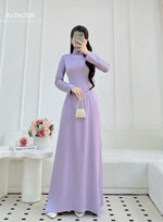 Light Purple Elegance Traditional Vietnamese Ao Dai No Pants | Áo Dài Tím H15