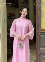 Blossom Touch Modern Vietnamese Ao Dai Set I11