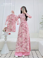 Quynh Dao Matching Mom and Daughter Ao Dai | Family Áo Dài Set A19
