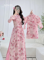 Quynh Dao Matching Mom and Daughter Ao Dai | Family Áo Dài Set A19