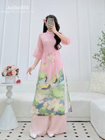 Mom and Daughter Matching Ao Dai | Vietnamese Family Ao Dai D36