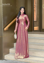 Glamorous Shine Ao Dai Set | Áo Dài Ánh Kim E1