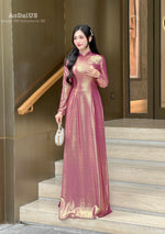 Glamorous Shine Ao Dai Set | Áo Dài Ánh Kim E1