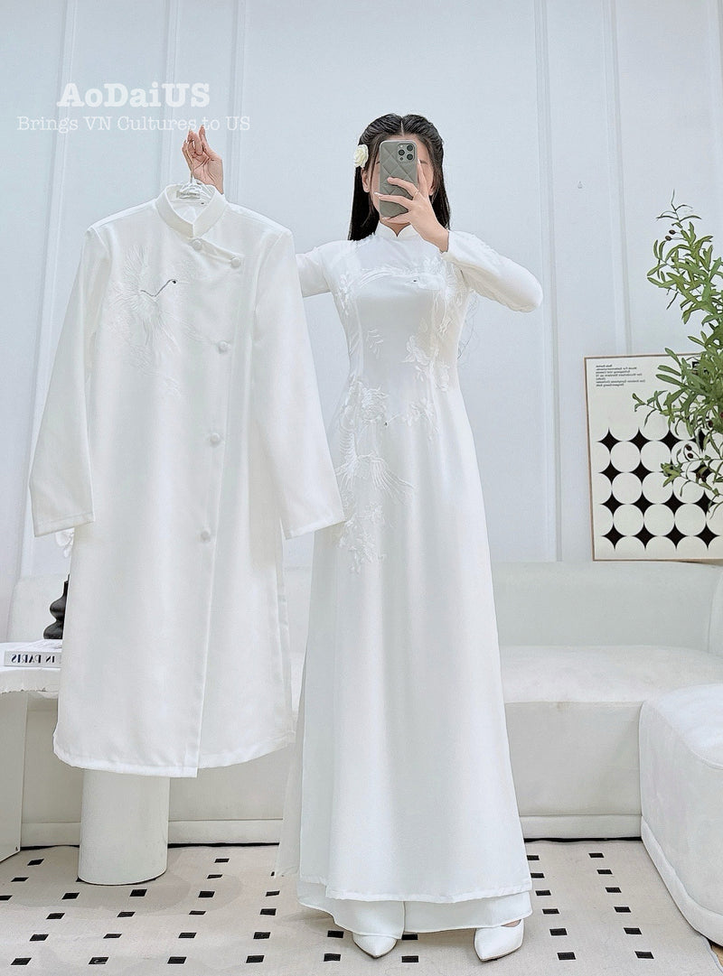 Long Phụng Sum Vầy Vietnamese Ao Dai | Matching Ao Dai