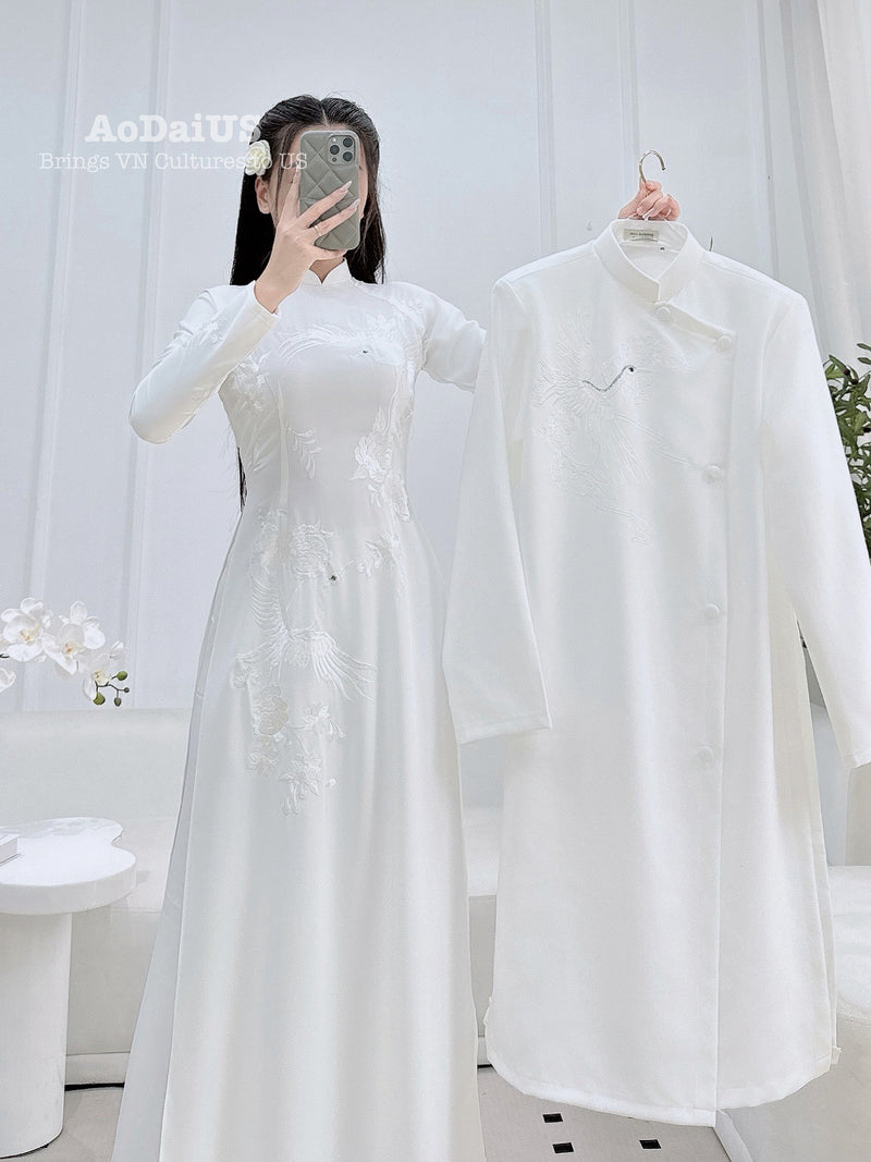 Long Phụng Sum Vầy Vietnamese Ao Dai | Matching Ao Dai