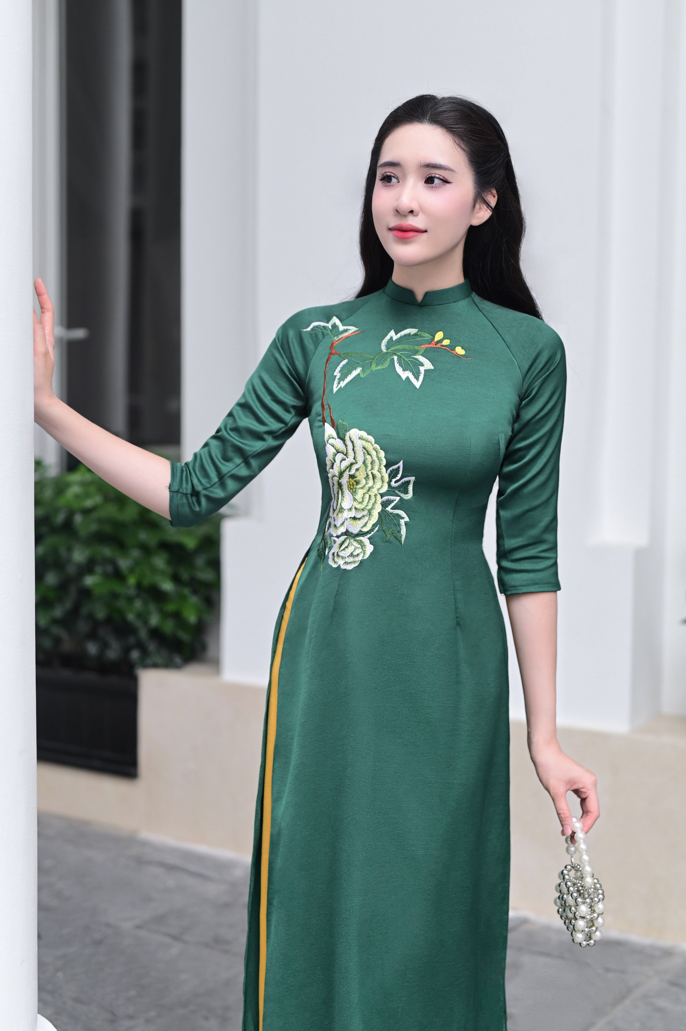 Amazon.com: A34 Ao dai Vietnam Vietnamese Traditional Ao Dai