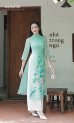 Birdsong Blossom Ao Dai Modern Vietnamese Ao Dai No Pants A20