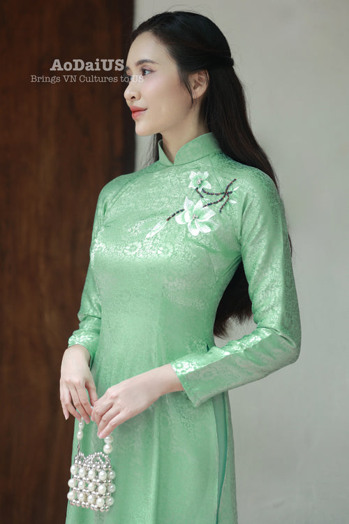 Ngọc Bích Vietnamese Traditional Ao Dai B22