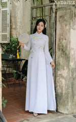 3D Flowers Traditional Vietnamese Ao Dai | Áo Dài Truyền Thống
