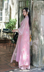 Pink Modern Vietnamese Ao Dai | Áo Dài Hồng Duyên Cách Tân
