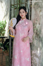 Pink Modern Vietnamese Ao Dai | Áo Dài Hồng Duyên Cách Tân