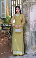Green Modern Vietnamese Ao Dai | Áo Dài Thiên Thanh