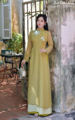 Green Modern Vietnamese Ao Dai | Áo Dài Thiên Thanh