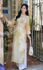 Golden Phoenix Modern Vietnamese Ao Dai | Áo Dài Cách Tân