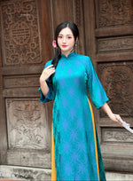Blue Silk Ao Dai | Traditional Vietnamese Ao Dai | No Pants H28