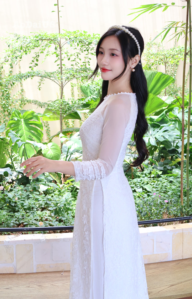 Pure Elegance Modern Vietnamese Ao Dai Set E33