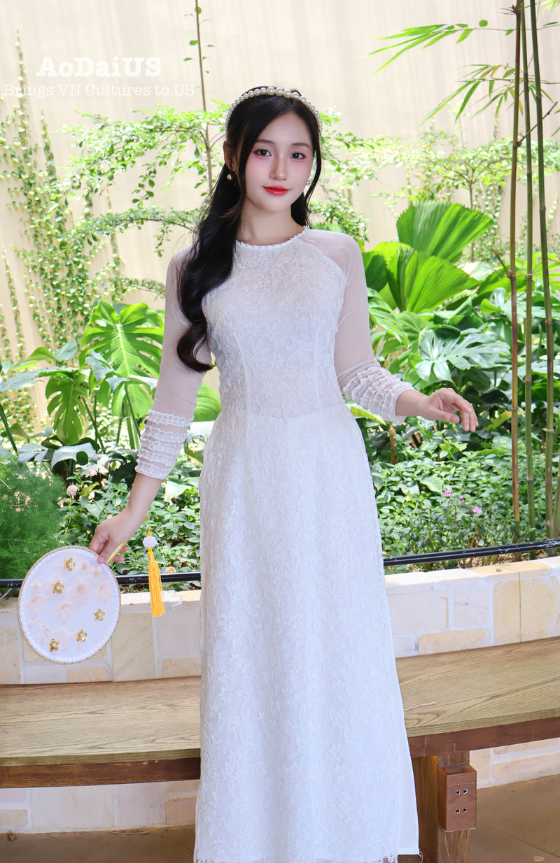 Pure Elegance Modern Vietnamese Ao Dai Set E33
