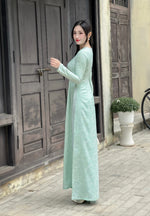 Mint Ao Dai Gam NO PANTS | Ao Dai Vietnam | Vietnamese Traditional Ao Dai For Women | Áo Dài Truyền Thống H13