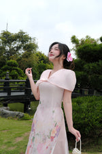 Blush Elegance Modern Vietnamese Ao Dai No Pants B17