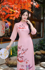 Blossom Hummingbird Modern Vietnamese Ao Dai A27