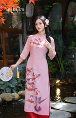 Blossom Hummingbird Modern Vietnamese Ao Dai A27