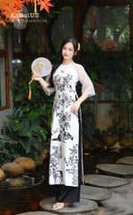 Forest Melody Modern Vietnamese Ao Dai Set | Áo Dài Cách Tân A32