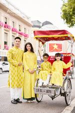 Yellow Doan Vien Matching Family Ao Dai | Áo Dài Gia Đình