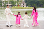 Pink Doan Vien Matching Family Ao Dai | Áo Dài Gia Đình