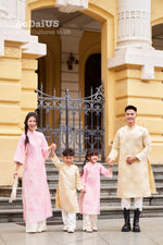 Pink Hong Phuc Matching Family Ao Dai | Áo Dài Gia Đình