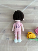 Crochet Messi Doll, Handmade Messi Doll, Stuffed Messi, Mini Messi Plush, Amigurumi Messi Doll, Messi Doll