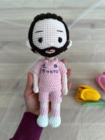 Crochet Messi Doll, Handmade Messi Doll, Stuffed Messi, Mini Messi Plush, Amigurumi Messi Doll, Messi Doll