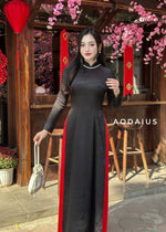 BLACK Silk Ao Dai For Women NO Pants | Áo Dài Truyền Thống