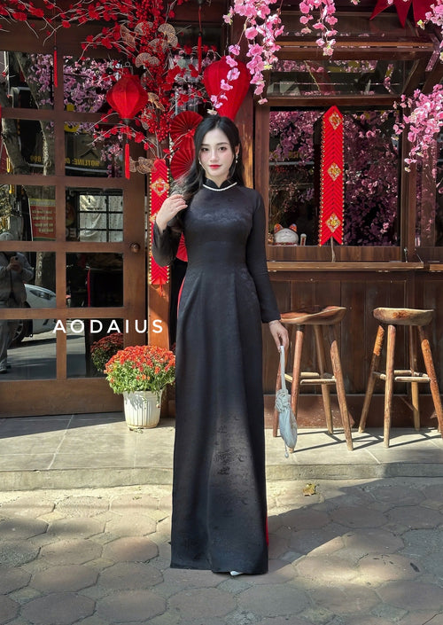 Noir Beauty Traditional Ao Dai Set | Áo Dài Truyền Thống F2
