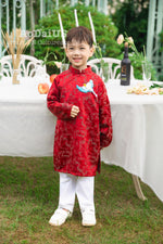 Red Yen Thu Matching Family Ao Dai | Áo Dài Gia Đình
