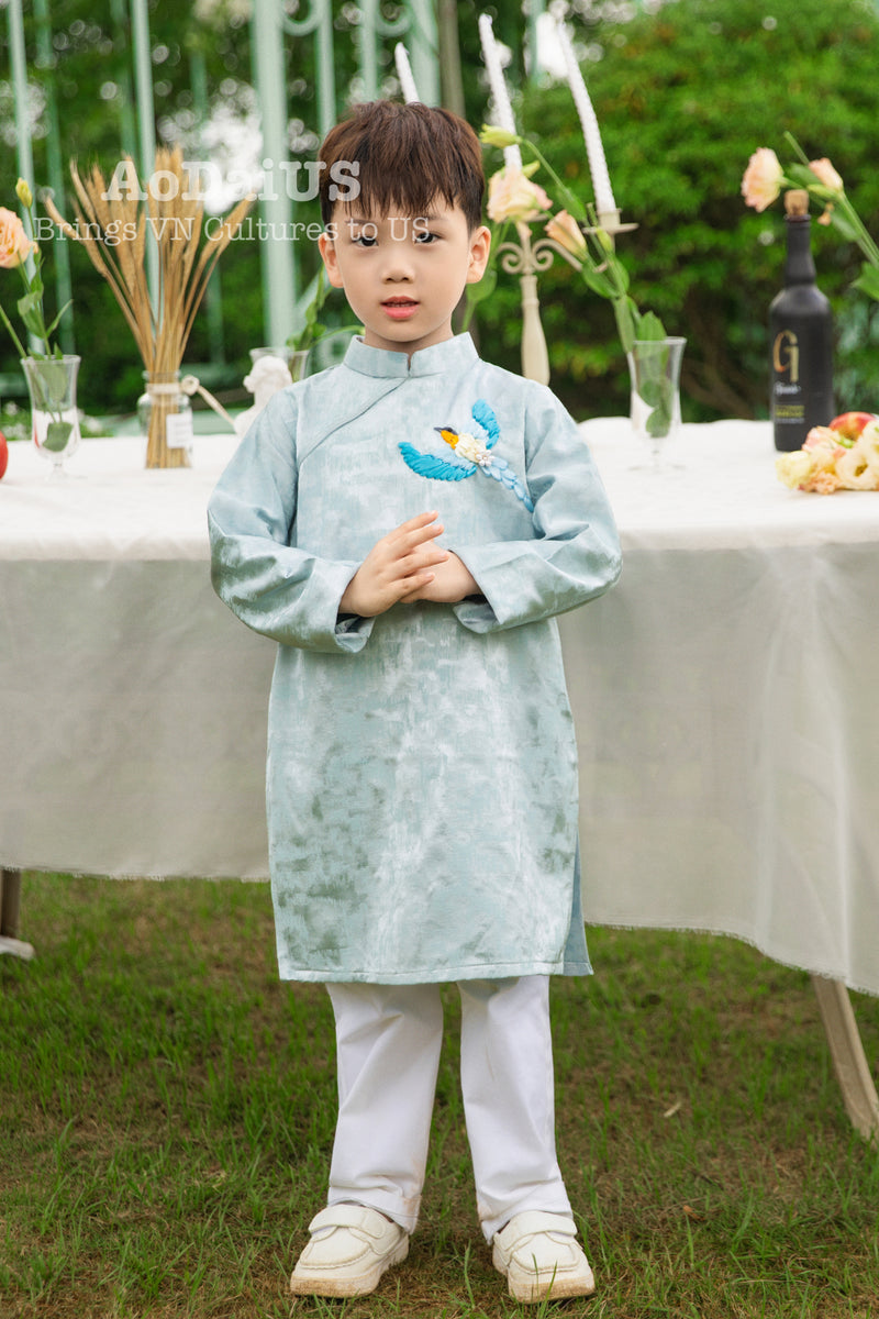 Mint Yen Thu Matching Family Ao Dai | Áo Dài Gia Đình