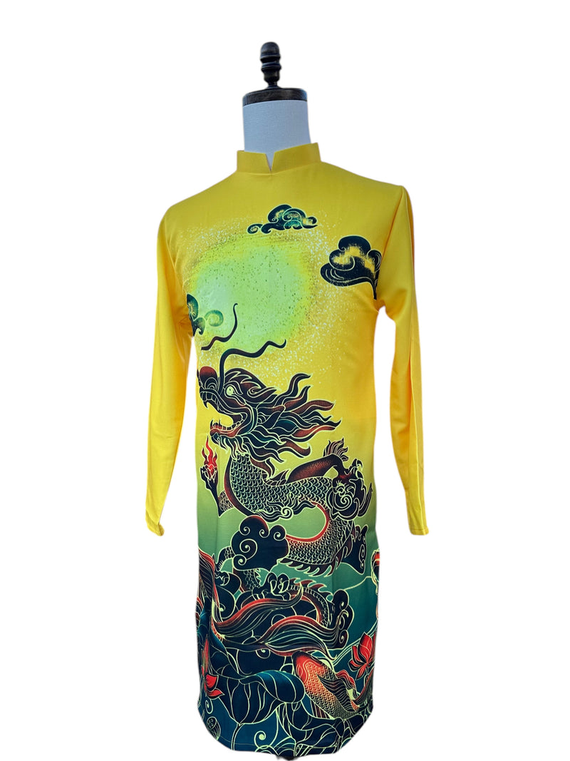 Yellow Dragon Ao Dai For Men | Men Dress | Áo Dài Nam H19