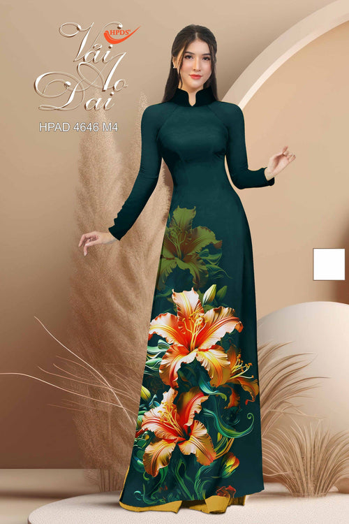 3D Printed Ao Dai | Áo Dài In Hoạ Tiết| Áo Dài Truyền Thống| Ao Dai For Women\Girl | KN17