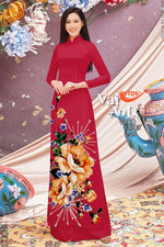 Printed Traditional Vietnamese Ao Dai | Ao Dai For Women | Ao Dai For Wedding | Áo Dài Truyền Thống