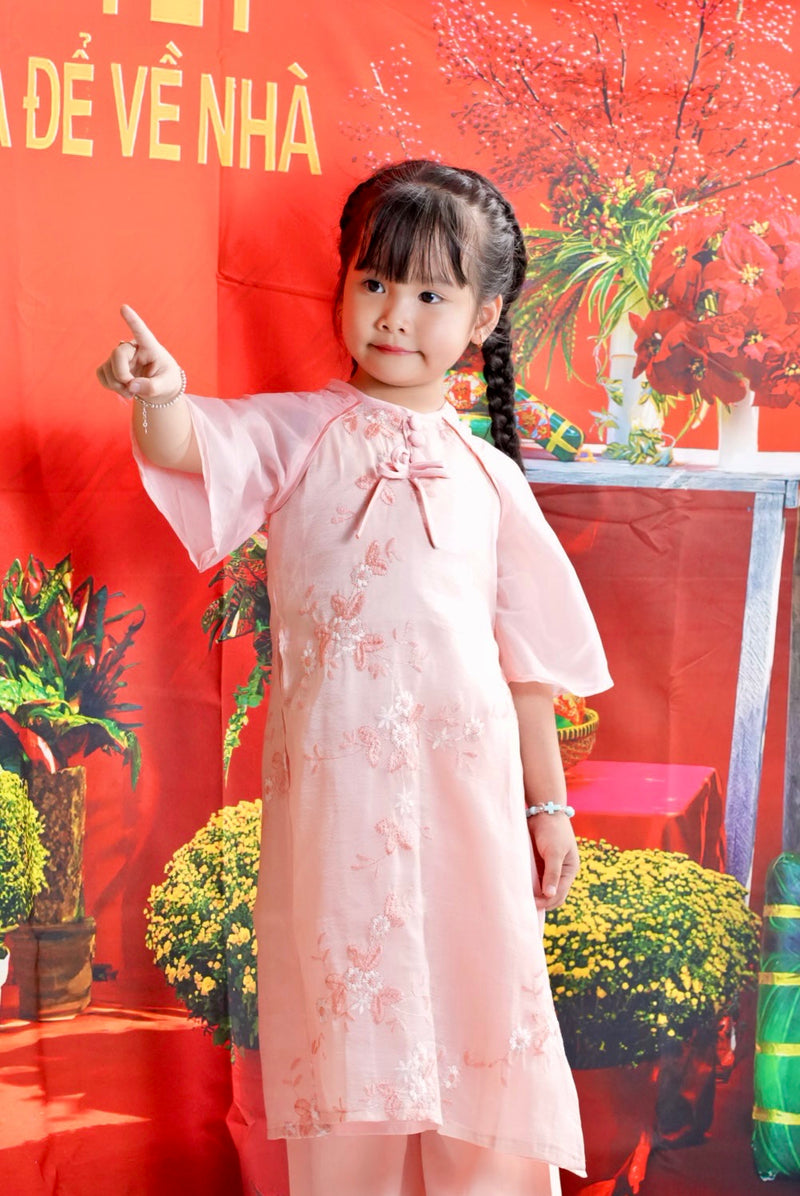 Ao Dai For Kid Girl | Ao Dai Dress For Daughter