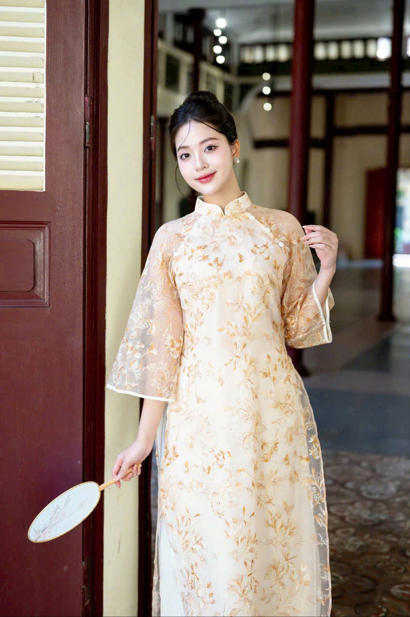 Như Ý Ao Dai Dress | Vietnamese Modernized Dress | Luxury Ao Dai For Special Event