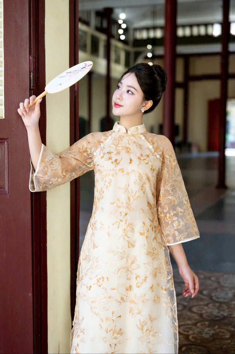 Như Ý Ao Dai Dress | Vietnamese Modernized Dress | Luxury Ao Dai For Special Event