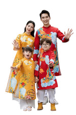 Matching Family Cat Tuong Ao Dai | Áo Dài Đôi A7