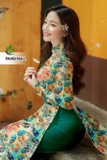 Printed Traditional Vietnamese Ao Dai For Women | Vietnamese Ao Dai | Ao Dai Viet Nam | Áo Dài Truyền Thống