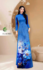 3D Floral printed Ao Dai | Áo Dài In Hoạ Tiết | Traditional Ao Dai