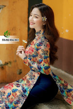 Printed Traditional Vietnamese Ao Dai For Women | Vietnamese Ao Dai | Ao Dai Viet Nam | Áo Dài Truyền Thống