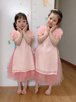 Pink Ao Dai For Kids | Áo Dài Bé gái | Kid Ao Dai | Modern Ao Dai For Girls | Ao Dai With Skirt