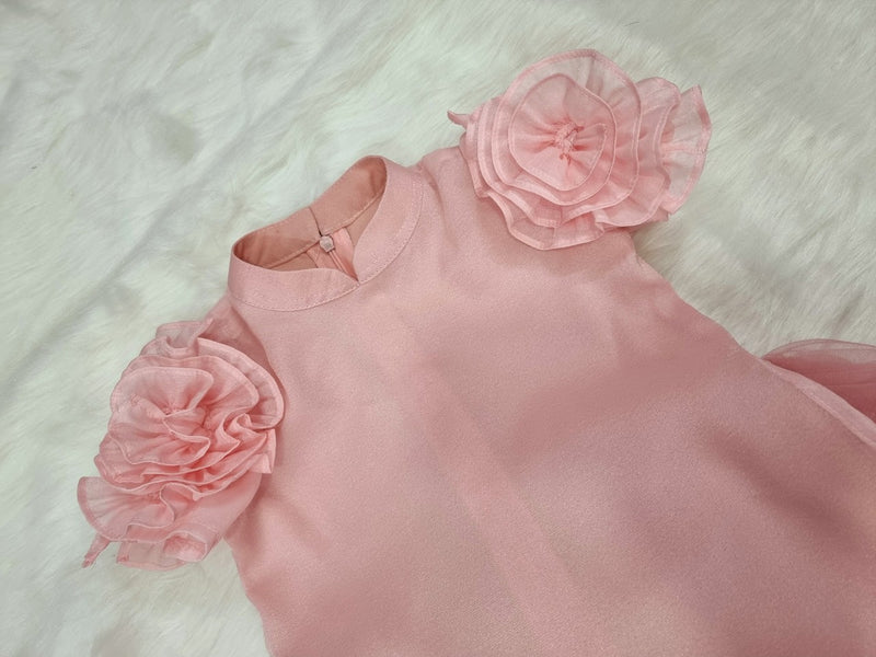 Pink Ao Dai For Kids | Áo Dài Bé gái | Kid Ao Dai | Modern Ao Dai For Girls | Ao Dai With Skirt